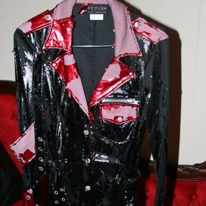 DO NOT PURCHASE - Military Dress Damaged Red/BLK L